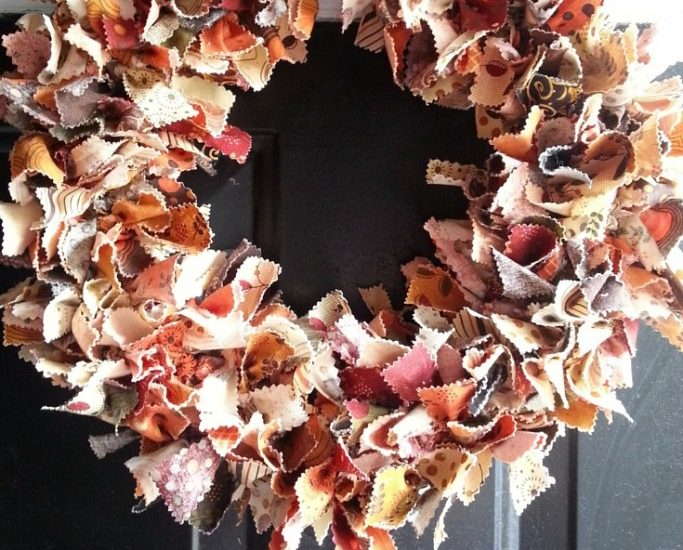 fall fabric wreath tutorial