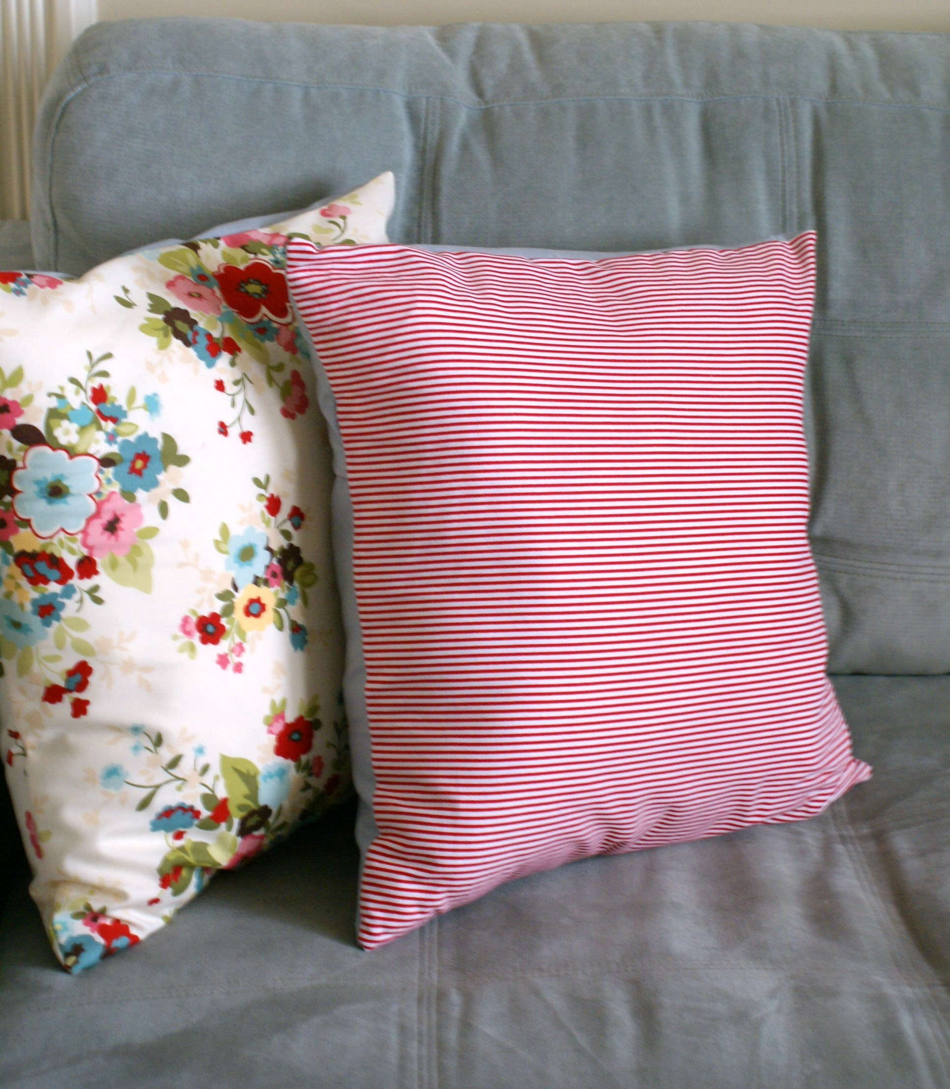 throw pillows on couch