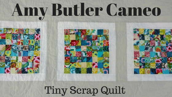 tiny scrap quilt, scrap quilt, modern scrap quilt, amy butler cameo fabrics, stash quilt 