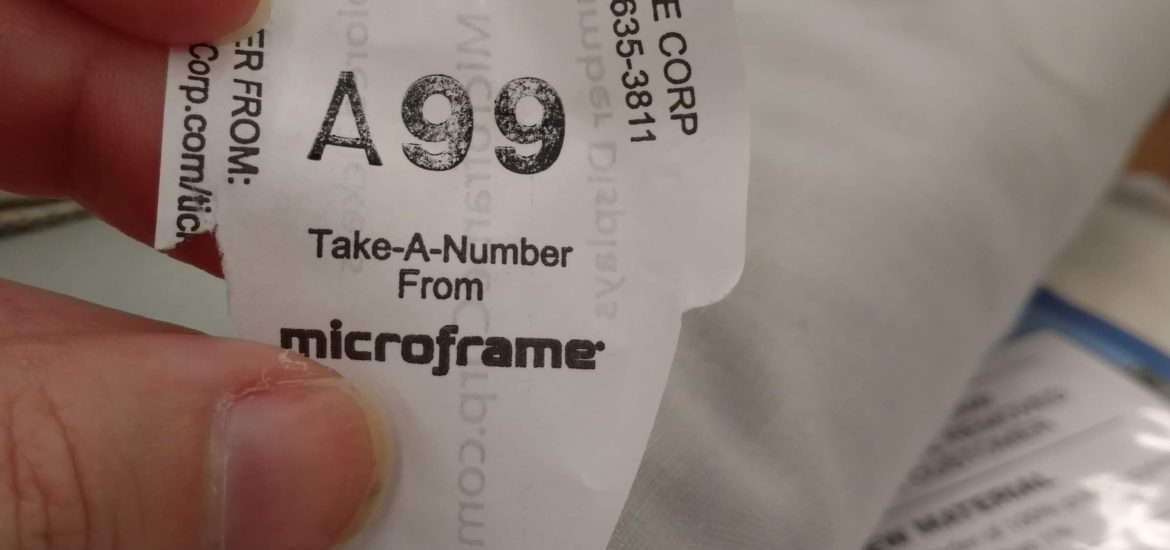 customer feedback, joann fabric cutting counter, cutting ticket, take a number