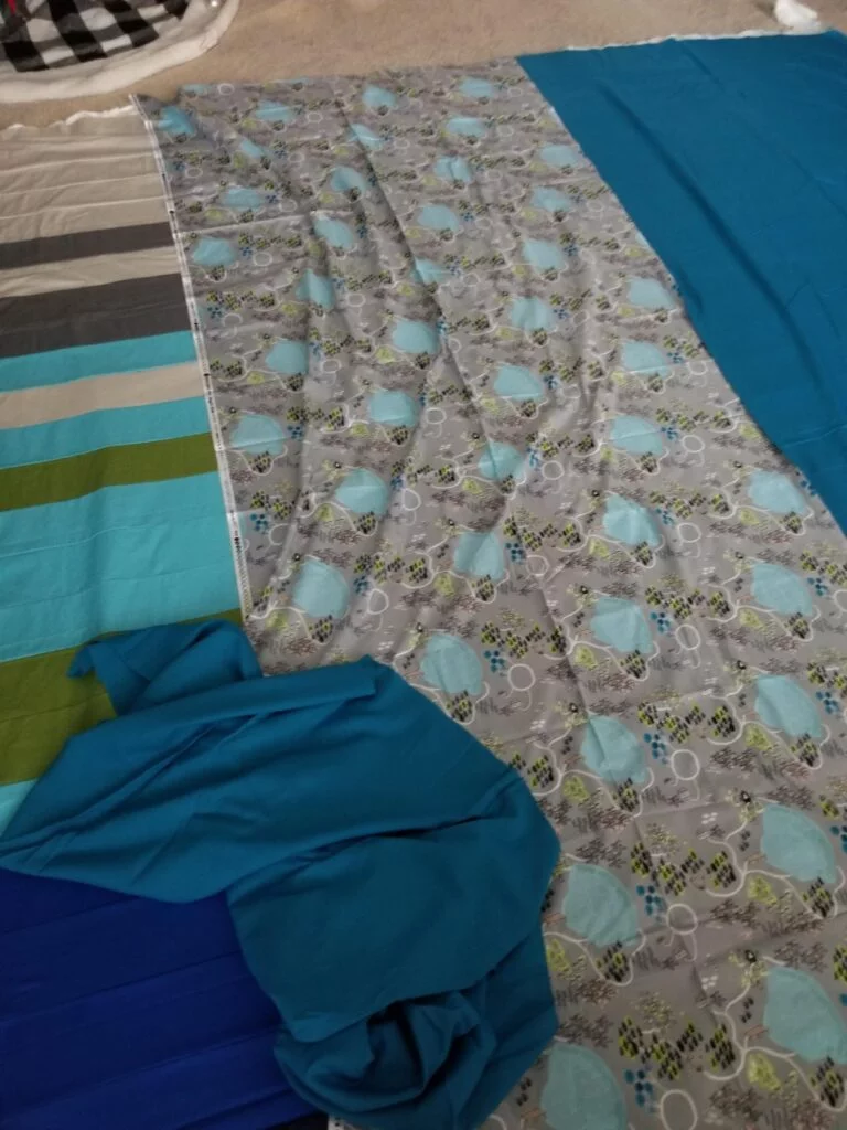 laying out a quilt, basting a quilt 