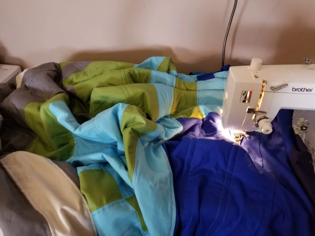 quilting at home on a domestic machine